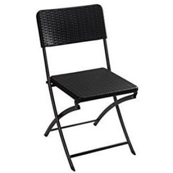 Sedia da Campeggio Nero FP165R (Carico Massimo 300 kg) – Perel Folding Chair