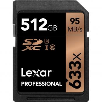 Lexar 512 GB SDXC UHS-I Clase 10 95 MB/s