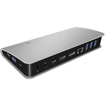 Boîte de disque dur multi-USB ICY BOX IB-DK2408-C avec Hub USB C/A et Chargeur Intégré (Noir)