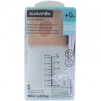 Biberon Suavinex Zerø.Zerø Débit Lent S Medium 180 ml