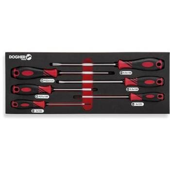 Support Plateau avec 6 Tournevis Plate et PZ – Sécurité Antidérapante Dogher 351‑081