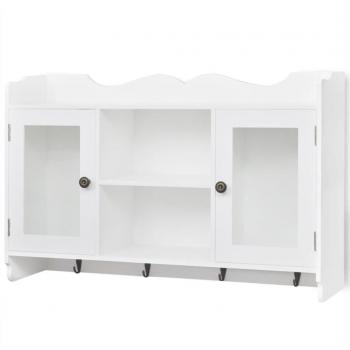 VidaXL Armario/Vitrina MDF de Pared para Libros/DVD/Cristalería