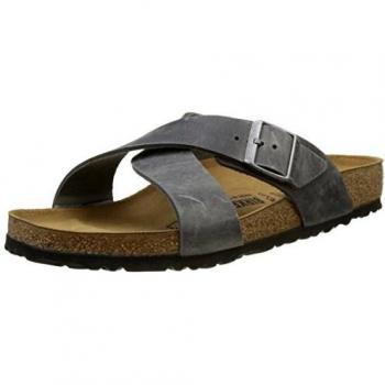 Birkenstock Tunis, Sandali Uomo, Bleu Artic Old Iron
