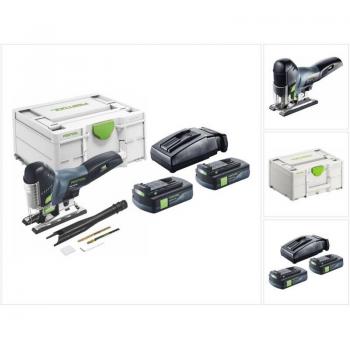 Seghetto Carvex PSC 420-Basic 18V Brushless 120mm con 2 batterie 3,0 Ah e caricabatterie – Systainer Festool