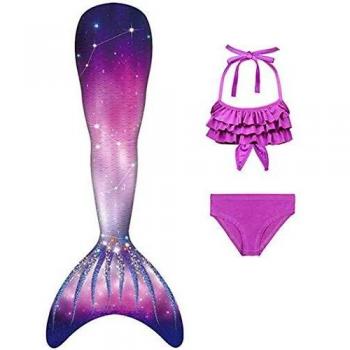 Set Sirenetta: Coda + Bikini, 3 pezzi, senza pinna