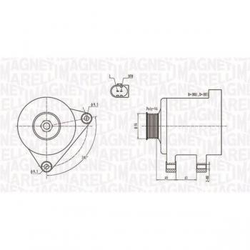 Alternatore MAGNETI MARELLI 063731782010