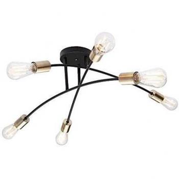Sarani Metal Semi Flush Light with Six Bulbs