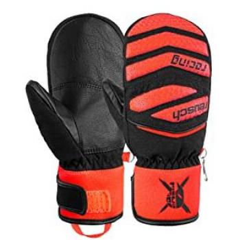 Reusch Worldcup Warrior Prime R-TEX® XT Mittens Black/Fluo Red 5.5 Junior