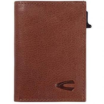 Camel Active RFID Leder Kartenetui Aluminium Hardcase Geldbörse TRAPANI Cognac