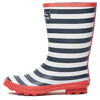 Peter Storm Women's Waterproof Trimwellies – Blue, Short – UK 7