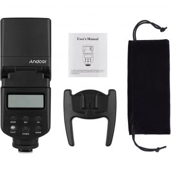Andoer Speedlite GN40, flash universel avec lumière LED réglable pour appareils photo