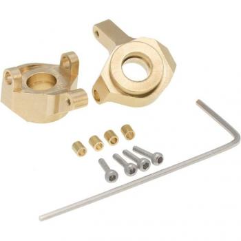 Messing Stuur Fusee Upgrade Accessoires voor 1/24 RC Crawler Axial SCX24 90081 Onderdelen