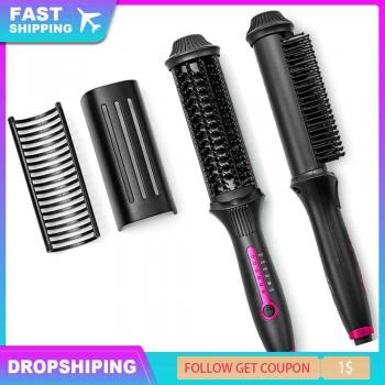 Curling Comb with Large Round Roller