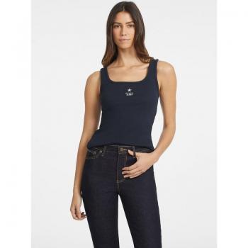 Débardeur Guess Slim Bleu avec Étoile Brodée XS