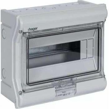 Caja de Distribución Hager Estanca 8+2 Módulos IP55