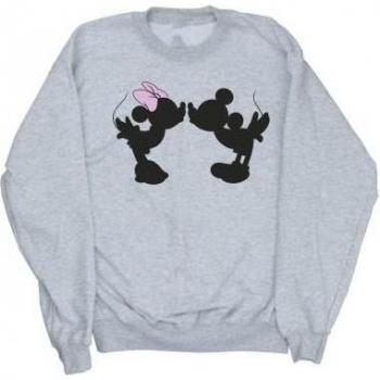 XXL Weißes Sweatshirt mit Mickey und Minnie Silhouette für Damen