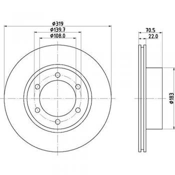 HELLA 8DD 355 106-241 Bremsscheiben Set