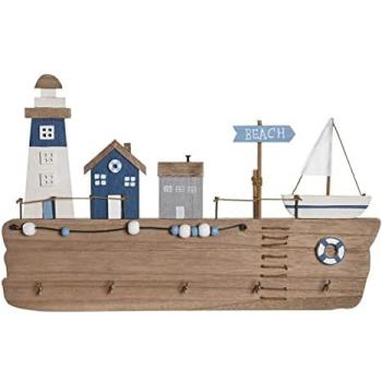 Perchero de Pared DKD Home Decor en MDF 34,5x1,5x21,5 cm