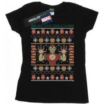 Camiseta de Algodón Iron Man para Ellas