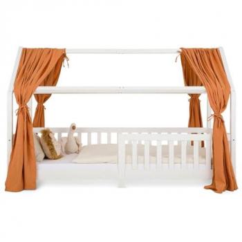 Tissu Léger NENA – Rideaux de Lit Duo pour Cabane, 125 × 310 cm, Cuivré