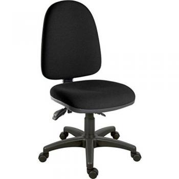 Ergo Trio Ergonomic High Back Fabric Operator Office Chair without Arms Black