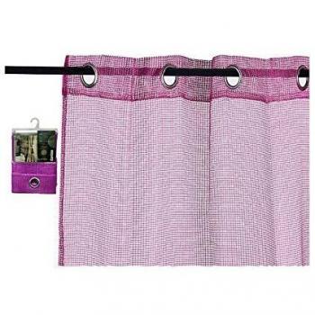 Faltvorhänge in Pink 260x140 cm