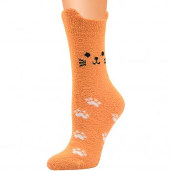 Chaussettes Épais Corail « Chat en Paillettes »