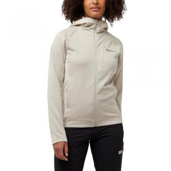 Jack Wolfskin ALPGRAT XT Giacca Fleece Donna con Cappuccio Beige S