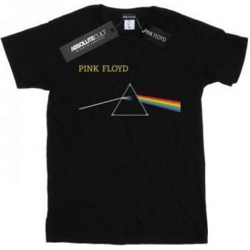 Camiseta Pink Floyd para Niñas con Diseño Prismático en el Pecho Negra