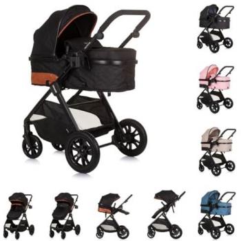 Chipolino Kinderwagen Harmony 2 in 1 inkl. Wickeltasche, Getränkehalter und Fußsack