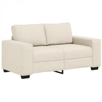 Sofá Estilo Linho 2 lugares vidaXL 120 cm