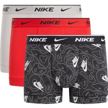 Nike Shockwave Boxershorts 3er-Pack Grau/Weiß/Rot