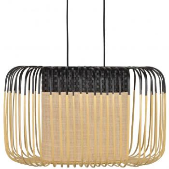 Ovale Bamboo Noir Suspendu – Version Forestier