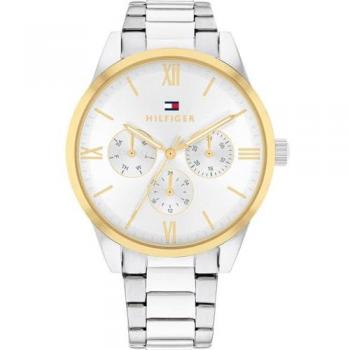 Tommy Hilfiger Camille Orologio Analogico Oro/Argento/Bianco 38 mm
