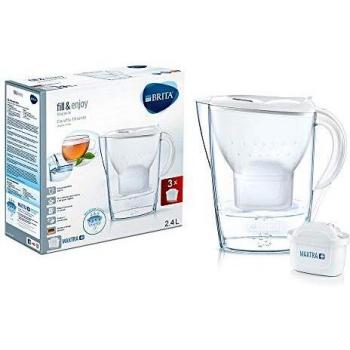 Pacchetto Brita Marella: caraffa bianco 2,4 l con tre filtri Maxtra+