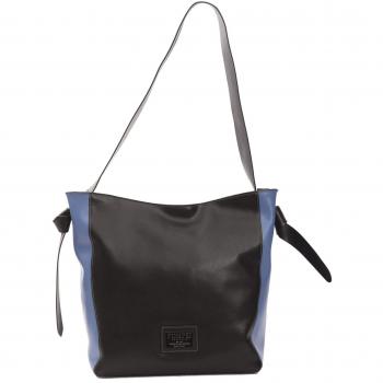 Pompei Dames Zwarte leren handbagage-tas