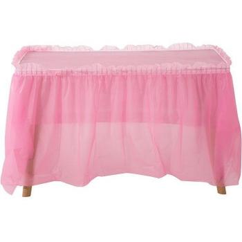 Jupe de table PEVA 73x420cm pour décoration d'anniversaire