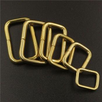 Brass Rectangle Buckle for Leather Craft