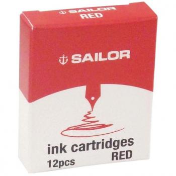 Sailor Red Ink Cartridge for Fountain Pens