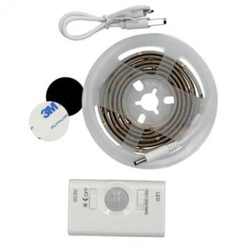 Striscia LED 1M con Sensore di Movimento 5V Luce Fredda 6000K