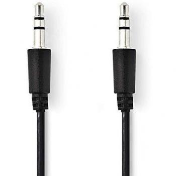 Nedis 3.5mm Slim Stereo Connector Cable, 1m, Black – CAGP22005BK10