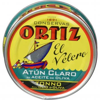 Conservas Ortiz Atún Claro: Feinstes Gelbfloß‑Thunfisch, Olivenöl, 1x250 g