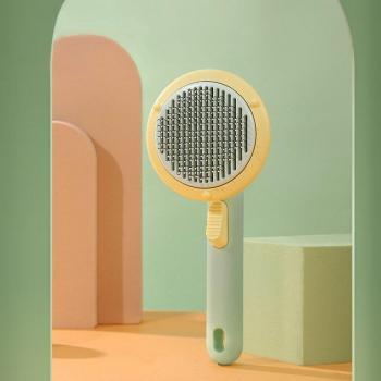 Self-Cleaning Grooming Tool for Pets