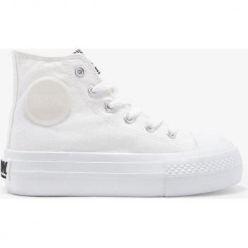 Zapatillas blancas B&W con plataforma para niñas