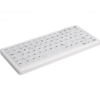 Teclado Cherry AKC4110 USB QWERTY Inglés del Reino Unido Blanco