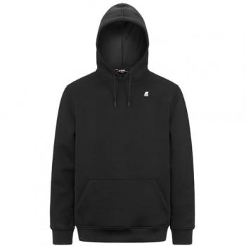 K-Way Bernie Sweat-shirt Noir avec poche kangourou