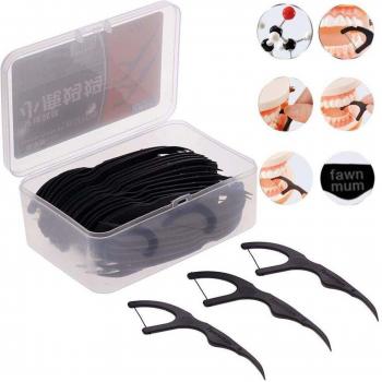 Cepillo Interdental Carbón Bambú Negro