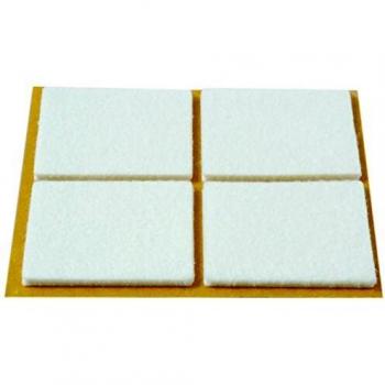 Brinox B70840B – Kit de 4 Deslizadores Fieltro Blanco 44x38 mm