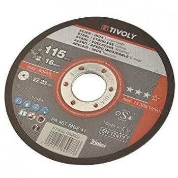 Disque de découpe acier inox 115 mm TIVOLY