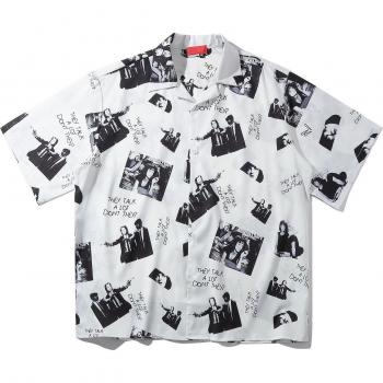 Estilo Callejero Camiseta de Gran Talla
